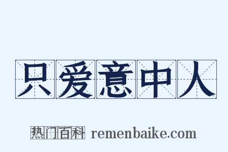 只爱意中人是什么意思的图片